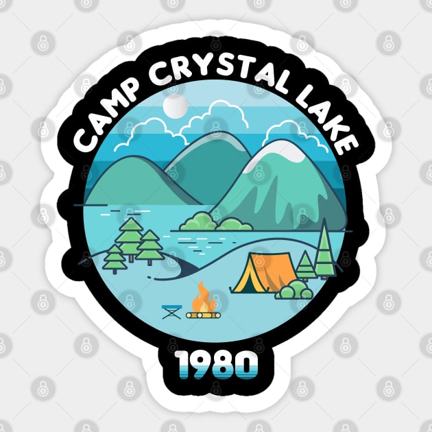 Camp Crystal Lake Sticker by Olievera